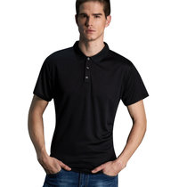 男士短袖T恤夏装男装丅恤夏天上衣服运动速干体恤半袖立领POLO衫夏季 960(黑色 4XL)