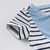 davebella戴维贝拉2018夏装男童套装宝宝短袖T恤两件套DBA6337(12M 蓝白条纹)第5张高清大图