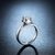 CRD克徕帝珠宝 宠爱 方形戒托四爪钻戒 求婚结婚钻石戒指 G0697C第4张高清大图
