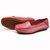 AICCO  春季新款牛皮豆豆鞋子舒适透气女鞋平底鞋夏季单鞋鞋子139-1(梅红 36)第3张高清大图