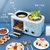 懒人网红早餐机多功能四合一家用小型早餐机多功能家用烘培轻食机(三合一黑色)第4张高清大图