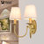 汉斯威诺美式乡村田园床头壁灯楼梯客厅墙壁灯布艺双头欧式壁灯HS304009(2头 带灯罩(带原厂LED光源))第5张高清大图
