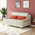 A家家具 沙发床 可拆洗北欧布艺沙发多功能折叠可储物沙发ADS-036(米白色 三人位)第2张高清大图