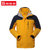 探路者秋冬季男式三合一冲锋衣两件套加厚加绒外套TAWC91113(男乔戈里黄 3XL)第4张高清大图