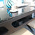餐桌椅简约现代玻璃黑色餐桌长方形时尚饭桌经济型双层歺桌椅组合(1350*800*770mm小款餐桌)第3张高清大图