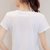 娇维安 夏季新款体血衫 韩版修身显瘦女士T恤 鲨鱼图案短袖女式t恤 女(白色 XL)第4张高清大图