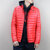 男子冬季户外运动休闲轻薄立领保暖羽绒服外套(红色 2XL)第2张高清大图