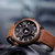 艾奇(EYKI )未来系列 多层世界男装手表(棕色 皮带)第2张高清大图