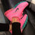 耐克男鞋NIKE AIR MAX女鞋气垫跑步鞋夏季网面透气运动鞋情侣休闲鞋621078(粉红黑 37.5)第5张高清大图