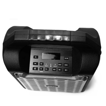 飞利浦SD55/93 户外广场舞便携式拉杆音响移动蓝牙音箱无线话筒K歌(黑色 默认值（请修改）)