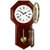 汉时(Hense)欧式复古实木机械挂钟中式客厅创意古典装饰摆钟HP31(红木色椴木罗马面)第4张高清大图