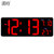 汉时创意大屏幕液晶电子挂钟客厅静音夜光日历时钟装饰钟表 HW101(黑色红灯)第5张高清大图