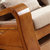 明佳友 新中式实木沙发 可拆洗客厅布艺沙发组合 现代贵妃客厅家具沙发(A款 三位+贵妃)第2张高清大图