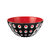意大利guzzini 原装进口创意小吃碗家用水果碗甜品碗沙拉碗幻影波点碗 国美厨空间(黑色 中号)第2张高清大图