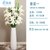 创简坊（CJIANFF）白色陶瓷落地高花瓶装饰 客厅现代简约干枝插花欧式家居摆件(套装一)第5张高清大图