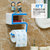 创简坊（CJIANFF）创意数字9塑料肥皂盒 吸盘肥皂架吸壁式香皂盒 浴室卫生间置物(9字蓝色)第5张高清大图