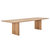 北欧简约家用餐桌椅大小户型全实木书桌 橡木桌子现代长方形工作台(橡木原木色200x90x75)第6张高清大图