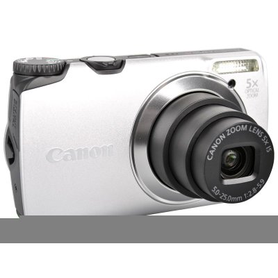 佳能（canon）PowerShot A3300数码相机 冰银 (1600万像素 5倍光变 28mm广角 3.0寸屏 多彩机身 多种拍摄模式)