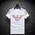 欧洲站美杜莎夏季2020新款潮流牌男士丝光棉烫钻短袖T恤大码体恤.4(L 白色)第3张高清大图