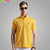卡帝乐鳄鱼  男士时尚休闲纯棉款一款多色修身短袖Polo衫  SY1995(黄色 4XL)第2张高清大图