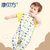 【康贝方】 婴儿睡袋纯棉薄款分腿式 宝宝儿童防踢被春夏#0040(42红 L（适合身高（90-110cm）)第3张高清大图