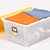 爱丽思IRIS日本 彩色环保塑料整理收纳箱 收纳盒(黄色 42L)第5张高清大图