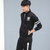 男士运动套装秋季长袖立领运动服跑步服休闲卫衣(浅灰色 XXL)第3张高清大图
