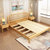 进畅家具 实木床1.8米双人床主卧现代简约日式1.5m经济型北欧床(1.8*2米（胡桃色） 床+床头柜*2)第4张高清大图