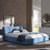 兰瑞蒂 布艺床 布床可拆洗 现代简约1.8米婚床 双人床(咖啡色 1.8乘以2)第5张高清大图