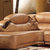 俏夫人 欧式沙发厚皮实木雕刻转角组合皮艺沙发F05(三人位+右贵妃)第3张高清大图