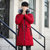 冬季新款男士羽绒棉服中长款潮流连帽毛领大衣加厚保暖加长过膝外套  XZLZ13520(XZLZ13520-红色 4XL)第4张高清大图