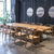 中式实木会议桌长桌原木桌子长条桌大板桌工作台长方形办公室家具(支持颜色定做/尺寸/厚度可选)第3张高清大图