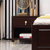 亚格林 新中式 床头柜 床边柜 橡胶木实木整装收纳储物卧室(床头柜2#)第5张高清大图
