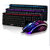 黑爵机械战士 背光键鼠套装 CF LOL电脑游戏键盘usb发光有线键盘鼠标套装(机械战士键盘+黑暗骑士鼠标)第2张高清大图