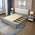 吉木多 实木床1.8米双人床现代简约欧美式床主卧1.5m单人高箱储物软包床(1.8*2米宝马灰 单床)第3张高清大图