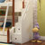 圣肯尼家具 地中海子母床 高低二层1.5米床 儿童卧室实木床带拖床(象牙白 1.2m子母床)第2张高清大图