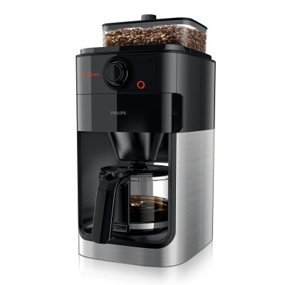 飞利浦 Philips 咖啡机 全自动咖啡机HD7761/00 集成咖啡研磨 防滴漏 玻璃壶 一体式 自动冲煮