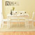 家逸 实木餐桌 组合现代欧式简约餐桌家用 一桌四椅套装(白色组合 默认)第2张高清大图
