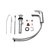 TOTO卫浴 台盆龙头洗脸盆面盆坐式单孔单柄冷热水龙头 TLS03301B 自带提拉式下水器(TLS03301B)第5张高清大图