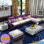 莫忘爱家现代简约可拆洗布艺沙发组合大小户型创意客厅转角贵妃位沙发(双+贵（2.9米）)第2张高清大图