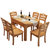 美式实木餐桌椅组合椭圆餐桌欧式复古做旧北欧家具可伸缩抽拉餐桌(收藏加物车优先发货)第3张高清大图