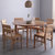 吉木多 北欧实木餐桌现代简约白橡木饭桌圆桌桌椅组合餐厅家具(原木色 一桌六椅)第2张高清大图