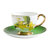 安娜16点英式下午茶茶具套装咖啡杯欧式小奢华骨瓷咖啡具陶瓷高档(双层盘（兰花绿野仙踪） 默认版本)第5张高清大图