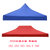 雨棚顶布 遮阳棚篷布定做3大3帐篷伞布四角遮阳伞布 定做广告印刷(普通3*3红色)第5张高清大图
