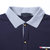 2018新款男装大码翻领长袖T恤男士青年弹力条纹纯棉保罗polo衫  J1181(蓝色 XL)第4张高清大图