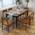 明佳友餐桌 实木餐桌 餐椅套装组合 餐厅家具 M9062(胡桃色 一桌6椅/1.6米)第3张高清大图