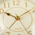 汉时时尚简约夜光挂钟卧室床头装饰时钟现代家用金属静音台钟HA03(白色5.5寸金色指针)第3张高清大图