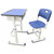 多美汇 钢木桌椅 学生课桌椅 教室桌椅 单人位课桌椅 DMH-168KZY-8/长600*宽400*高760mm(默认 默认)第2张高清大图