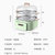 美的(Midea)家用电蒸锅MZ-ZGE2301 多功能蒸汽锅大容量自动断电蒸笼小型蒸菜神器(绿色 热销)第5张高清大图