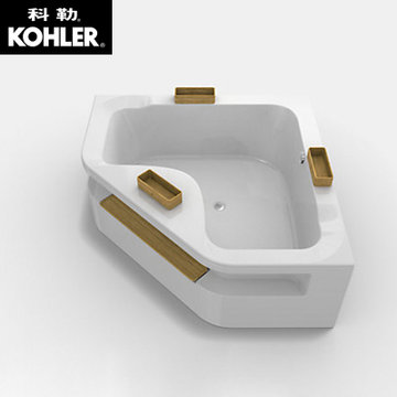 科勒希尔维三角形整体化浴缸20058/按摩浴缸20059